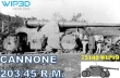 WIP3D72102 - CANNONE 203/45 R.M.  su affusto De Stefano TRAINO